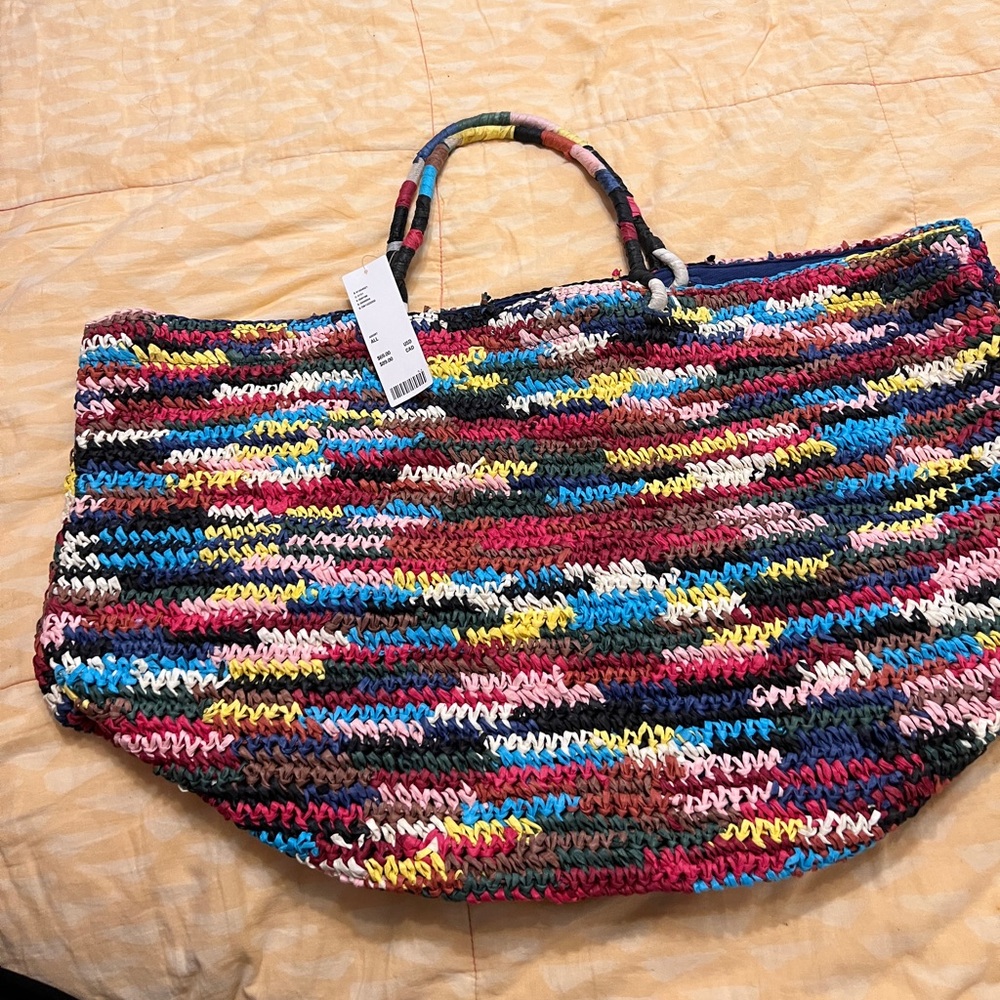 Uo Raffia Extra-Large Tote Bag - image 1